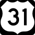 U.S. Route 31 marker