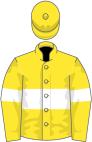 Yellow, white hoop and armlets