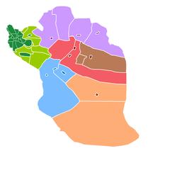 The county's rural and municipal subdivisions