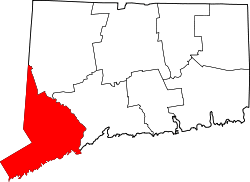 Map of Southwestern Connecticut