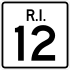 Route 12 marker