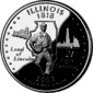 Illinois quarter dollar coin