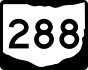 State Route 288 marker