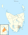 Glenorchy City LGA Tasmania locator map inset.svg