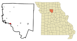 Location of Brunswick, Missouri
