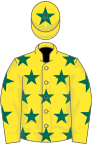 Yellow, Dark Green stars, Yellow cap, Dark Green star
