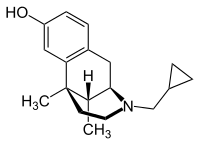 Cyclazocine structure.svg