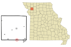 Location of Osborn, Missouri