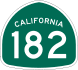 State Route 182 marker