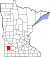 State map highlighting Lyon County