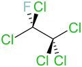 Pentachlorofluoroethane.svg
