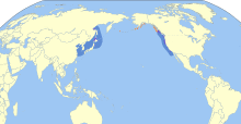 Cerorhinca monocerata map.svg