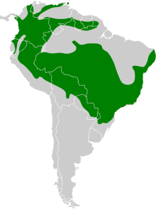 Tersina viridis map.svg