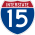 Interstate 15 marker