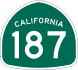 State Route 187 marker