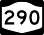 New York State Route 290 marker