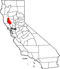 Location in the state of California