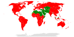 World-wide places where the organization is operating