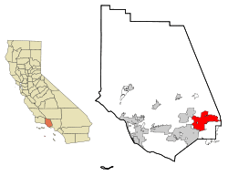 Location in Ventura County and the state of California