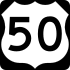 U.S. Route 50 marker