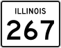 Illinois Route 267 marker