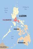Map of the Philippines highlighting Calabarzon