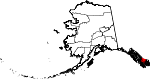 State map highlighting Wrangell