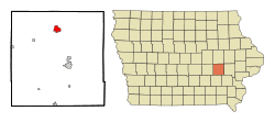 Location of Marengo, Iowa