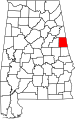 State map highlighting Randolph County