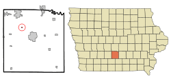 Location of Spring Hill, Iowa