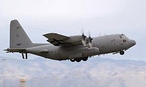 EC-130H 41st EWS taking off Davis-Monthan AFB (cropped).jpg