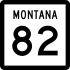 Montana Highway 82 marker