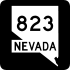 State Route 823 marker