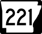 Highway 221 marker