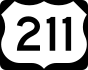 U.S. Route 211 marker