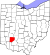 State map highlighting Clinton County