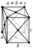 Orthohombic, face-centered