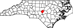 State map highlighting Lee County