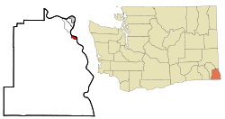 Location of Asotin, Washington