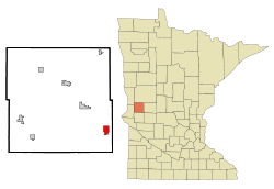 Location of Hoffman, Minnesota