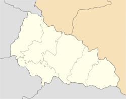 Berehove is located in Zakarpattia Oblast