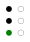 ⠇ (braille pattern dots-123)