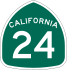 State Route 24 marker