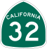 State Route 32 marker