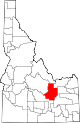 State map highlighting Butte County