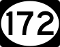 Mississippi Highway 172 marker