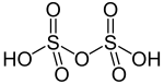 Dischwefelsäure - Disulfuric acid.svg