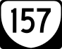 State Route 157 marker