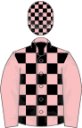 Pink and black check, pink sleeves