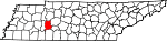 State map highlighting Perry County
